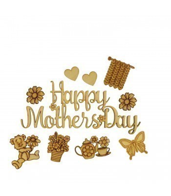 Laser Cut 3mm Mothers Day Shapes To Fit Our Treat Boxes 